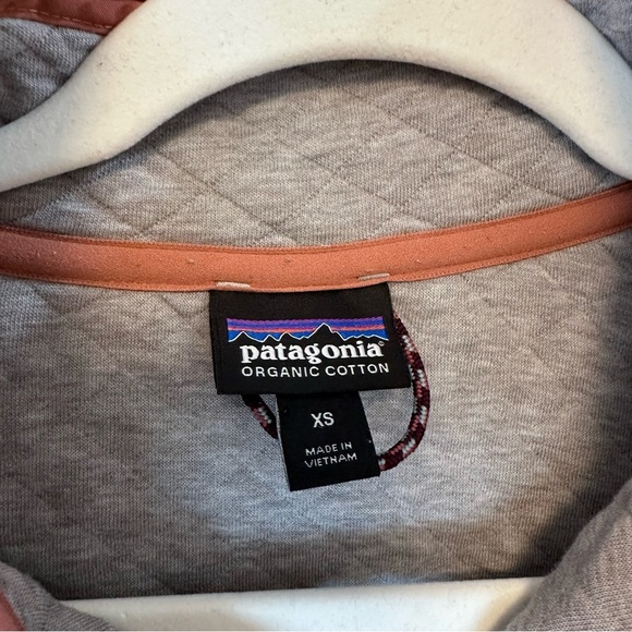 PATAGONIA Organic Cotton Quilt Snap-T® Pullover grey  coral xs - Picture 7 of 8